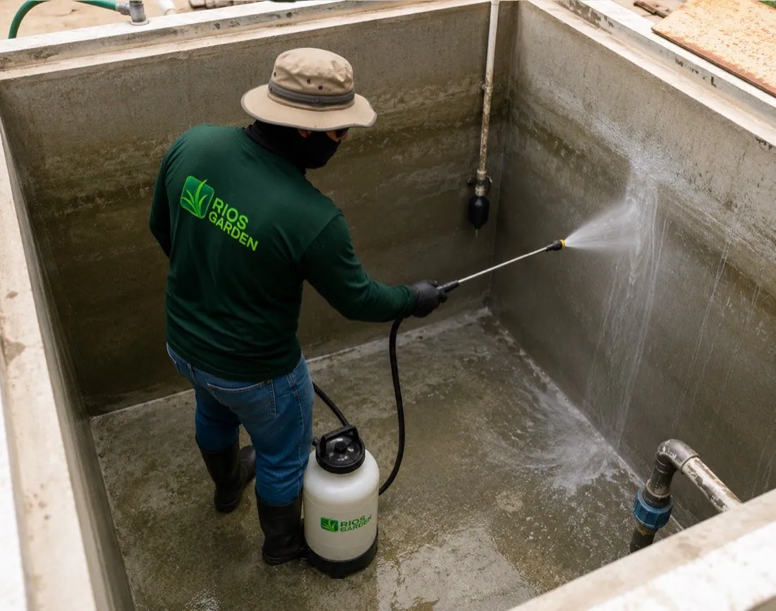 Limpieza y desinfección de tanques y cisternas de agua Rios Garden